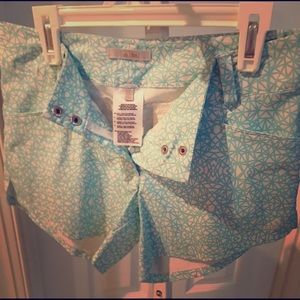 Adidas junior golf  aqua print shorts